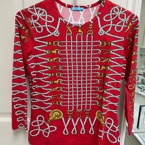 J. McLaughlin Nautical-Themed Top